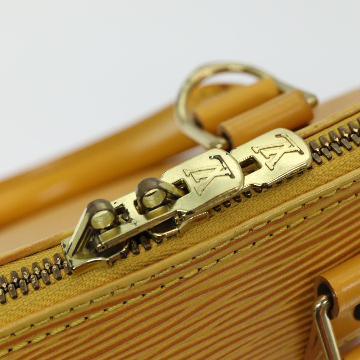 LOUIS VUITTON Epi Alma Hand Bag Yellow M52149 LV Auth 85447