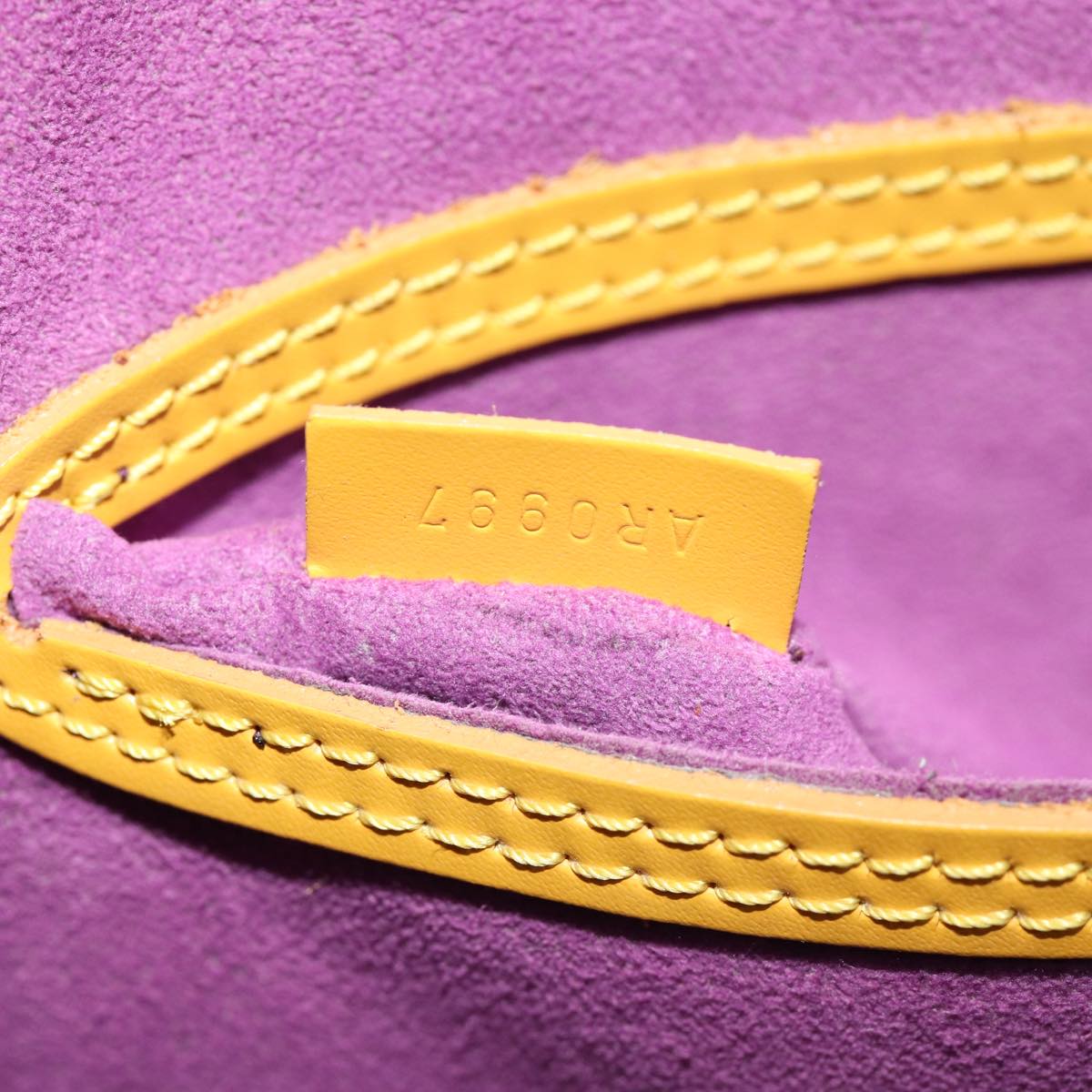 LOUIS VUITTON Epi Alma Hand Bag Yellow M52149 LV Auth 85447