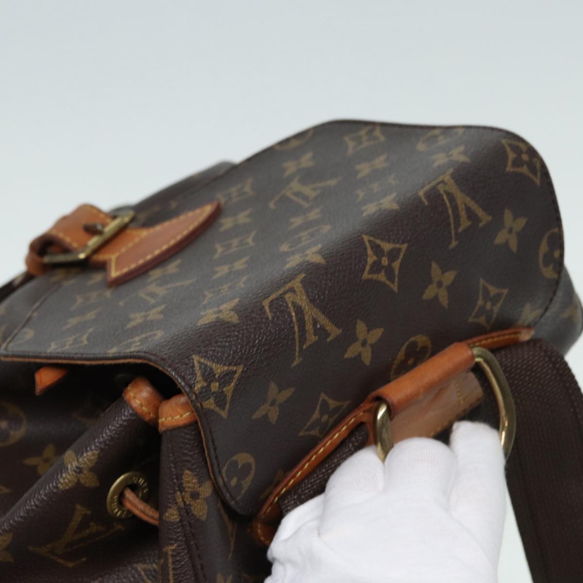 LOUIS VUITTON Monogram Montsouris GM Backpack M51135 LV Auth 85457