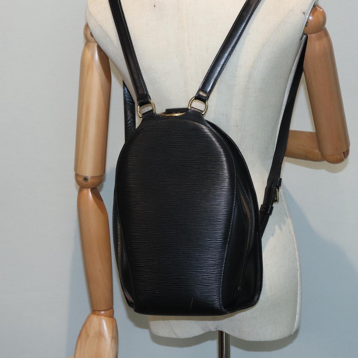 LOUIS VUITTON Epi Mabillon Backpack Black M52232 LV Auth 85515