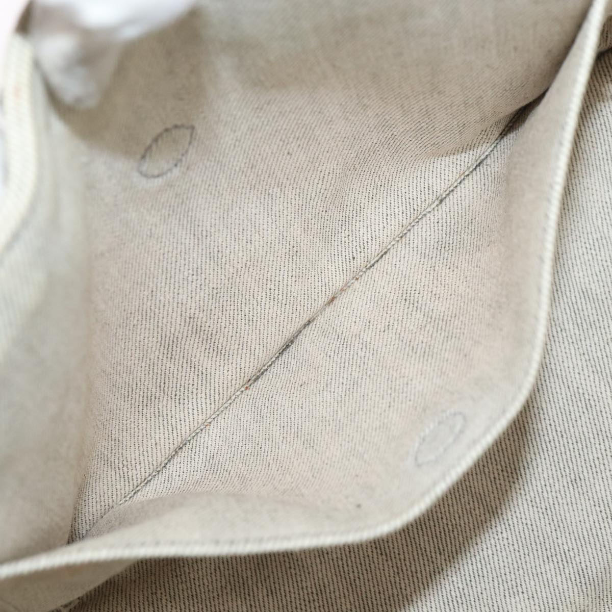 PRADA Bijoux Canapa PM Hand Bag Canvas 2way Gray Silver Auth 85622