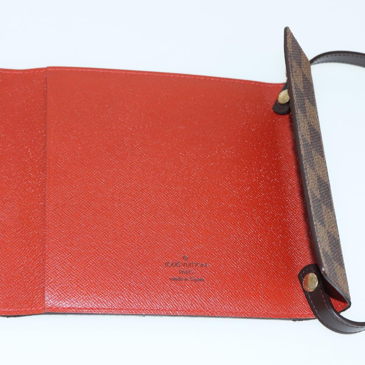 LOUIS VUITTON Damier Ebene CD Case LV Auth 85648