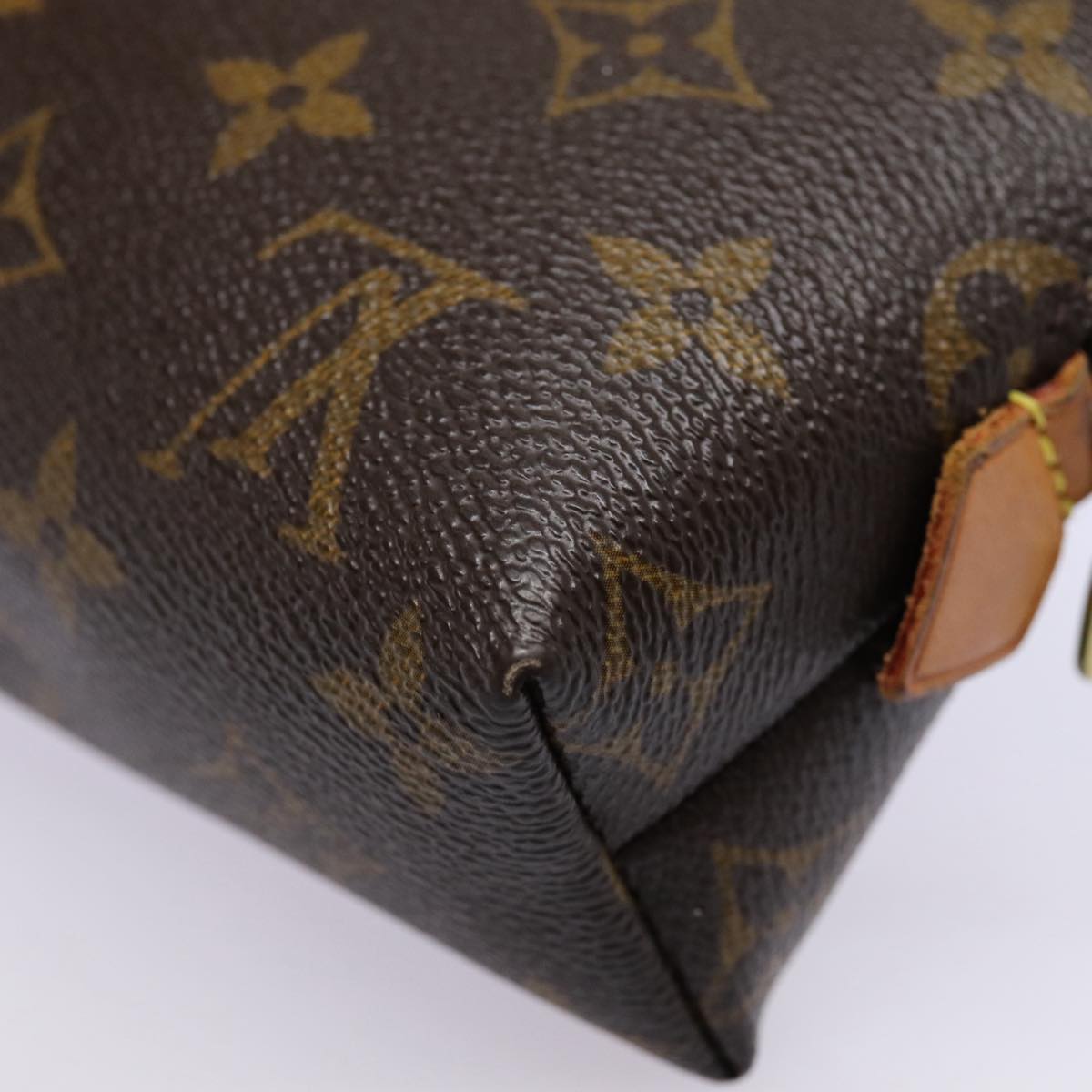 LOUIS VUITTON Monogram Pochette Cosmetic GM Cosmetic Pouch M47353 LV Auth 85662