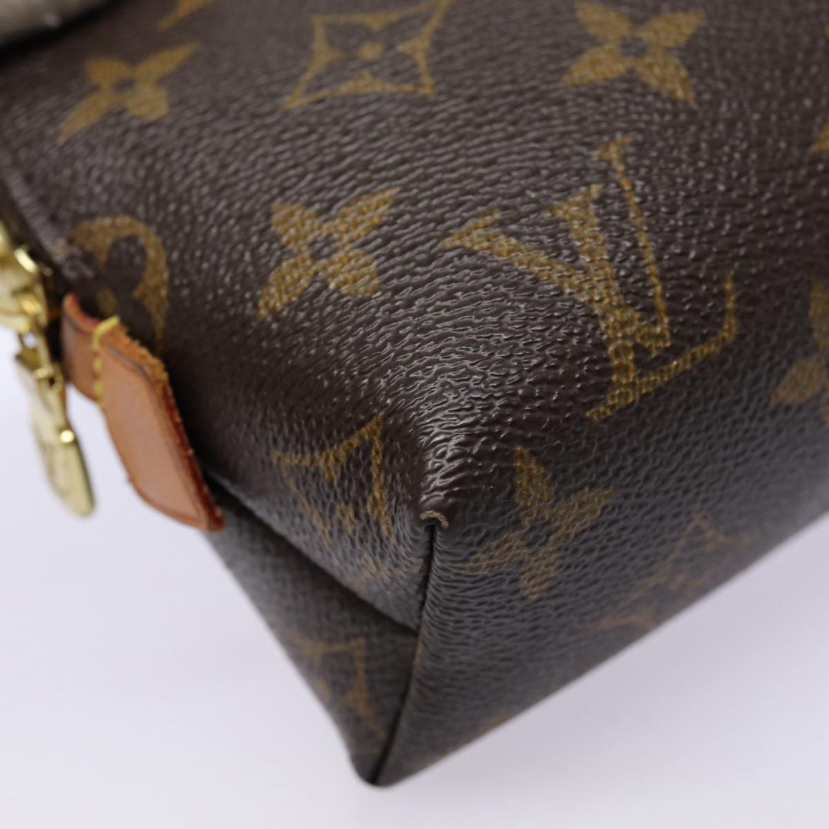 LOUIS VUITTON Monogram Pochette Cosmetic GM Cosmetic Pouch M47353 LV Auth 85662