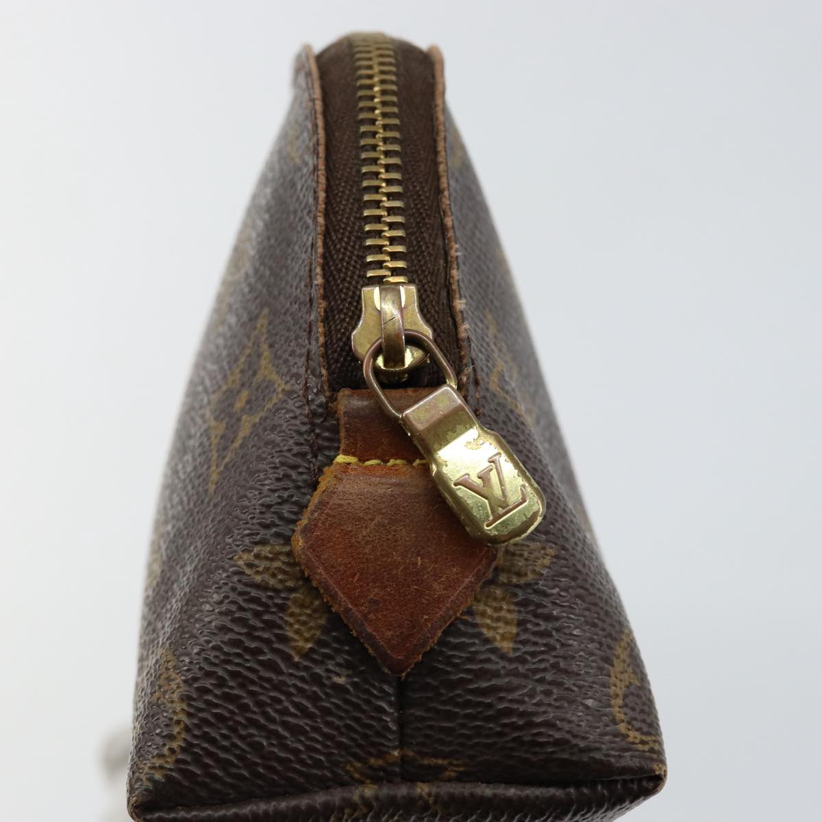 LOUIS VUITTON Monogram Pochette Cosmetic PM Cosmetic Pouch M47515 LV Auth 85663