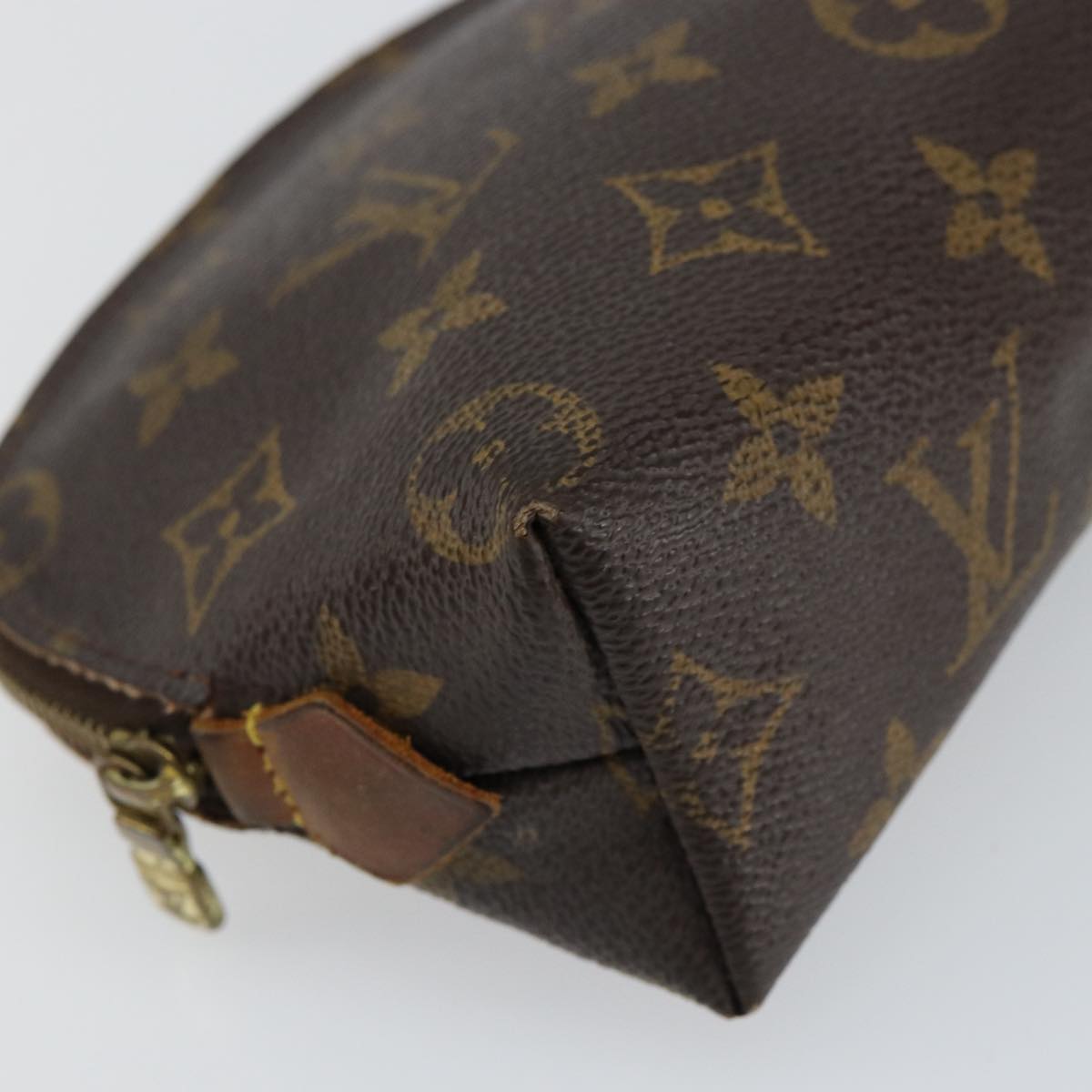 LOUIS VUITTON Monogram Pochette Cosmetic PM Cosmetic Pouch M47515 LV Auth 85663