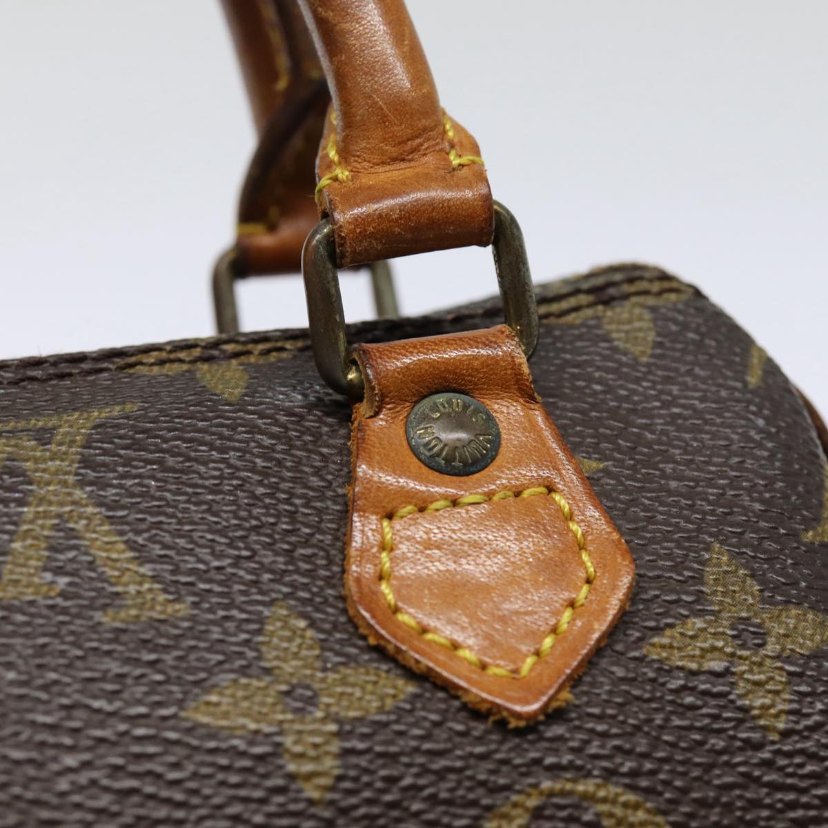 LOUIS VUITTON Monogram Mini Speedy Hand Bag M41534 LV Auth 85664