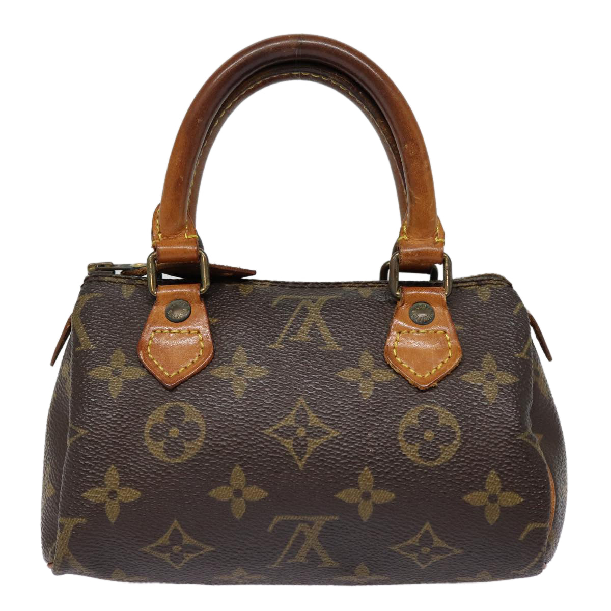 LOUIS VUITTON Monogram Mini Speedy Hand Bag M41534 LV Auth 85664