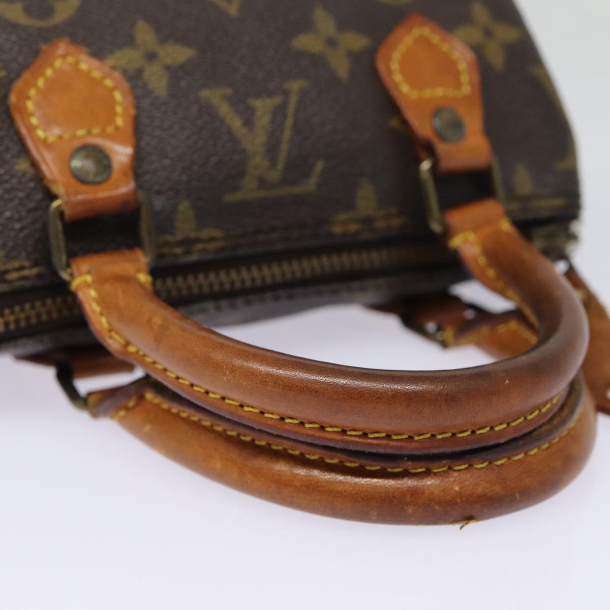 LOUIS VUITTON Monogram Mini Speedy Hand Bag M41534 LV Auth 85664