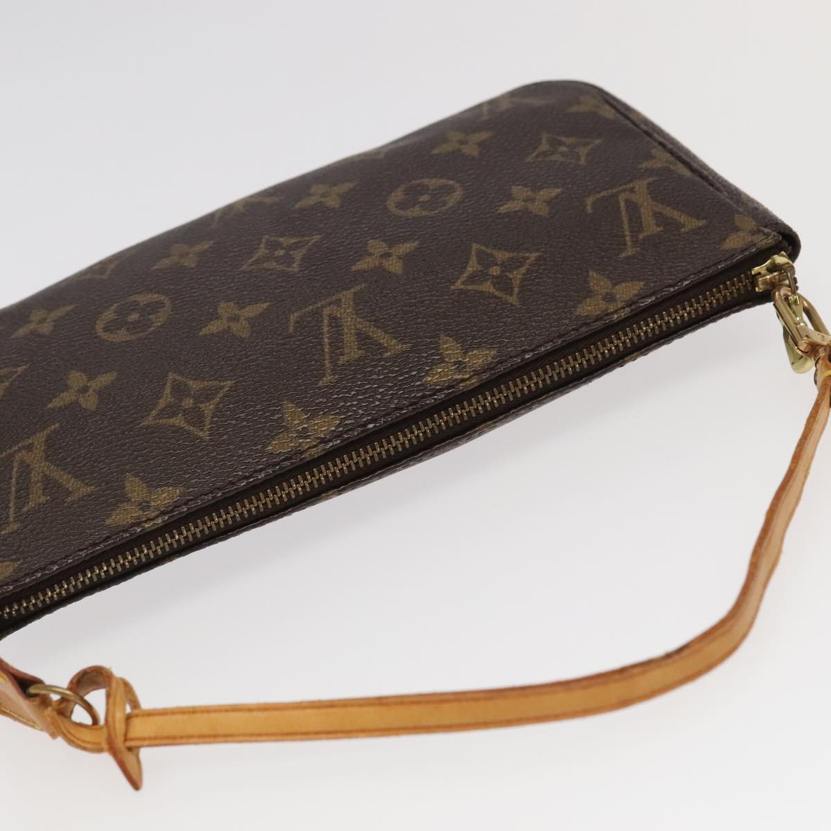 LOUIS VUITTON Monogram Pochette Accessoires Pouch M51980 LV Auth 85666