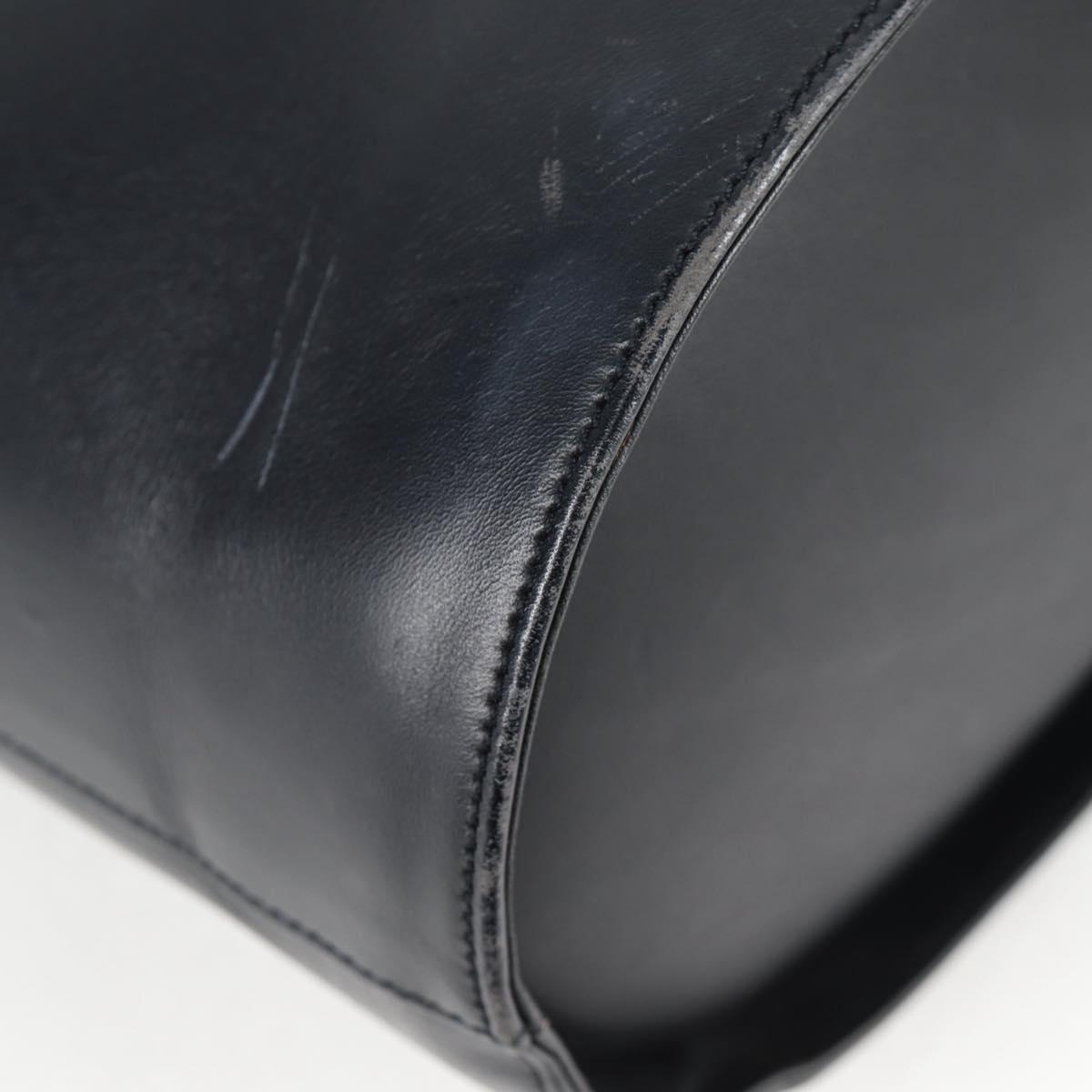 Salvatore Ferragamo Shoulder Bag Leather Gold Black Auth 85707