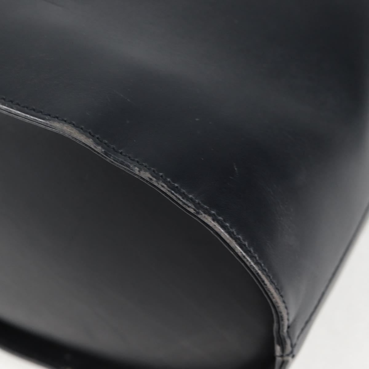 Salvatore Ferragamo Shoulder Bag Leather Gold Black Auth 85707