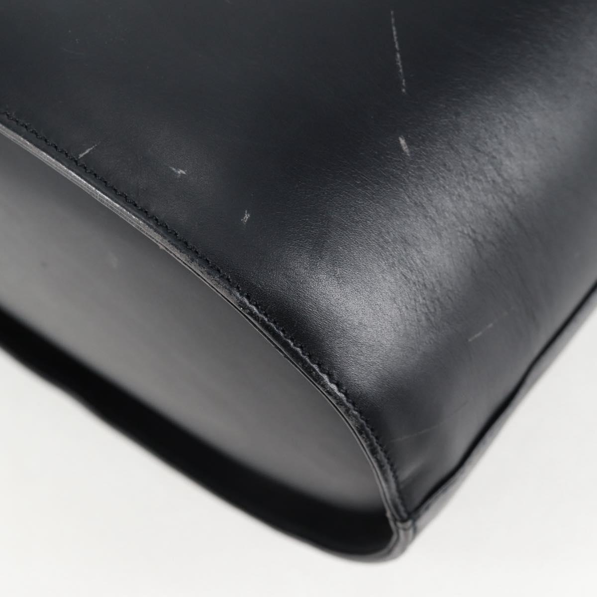 Salvatore Ferragamo Shoulder Bag Leather Gold Black Auth 85707