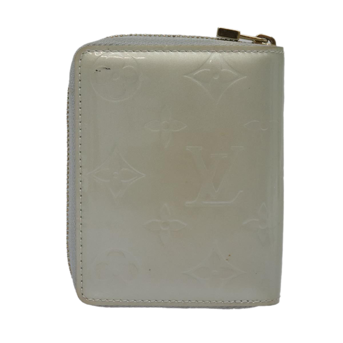 LOUIS VUITTON Monogram Vernis Bloom Wallet Gris M91044 LV Auth 85777