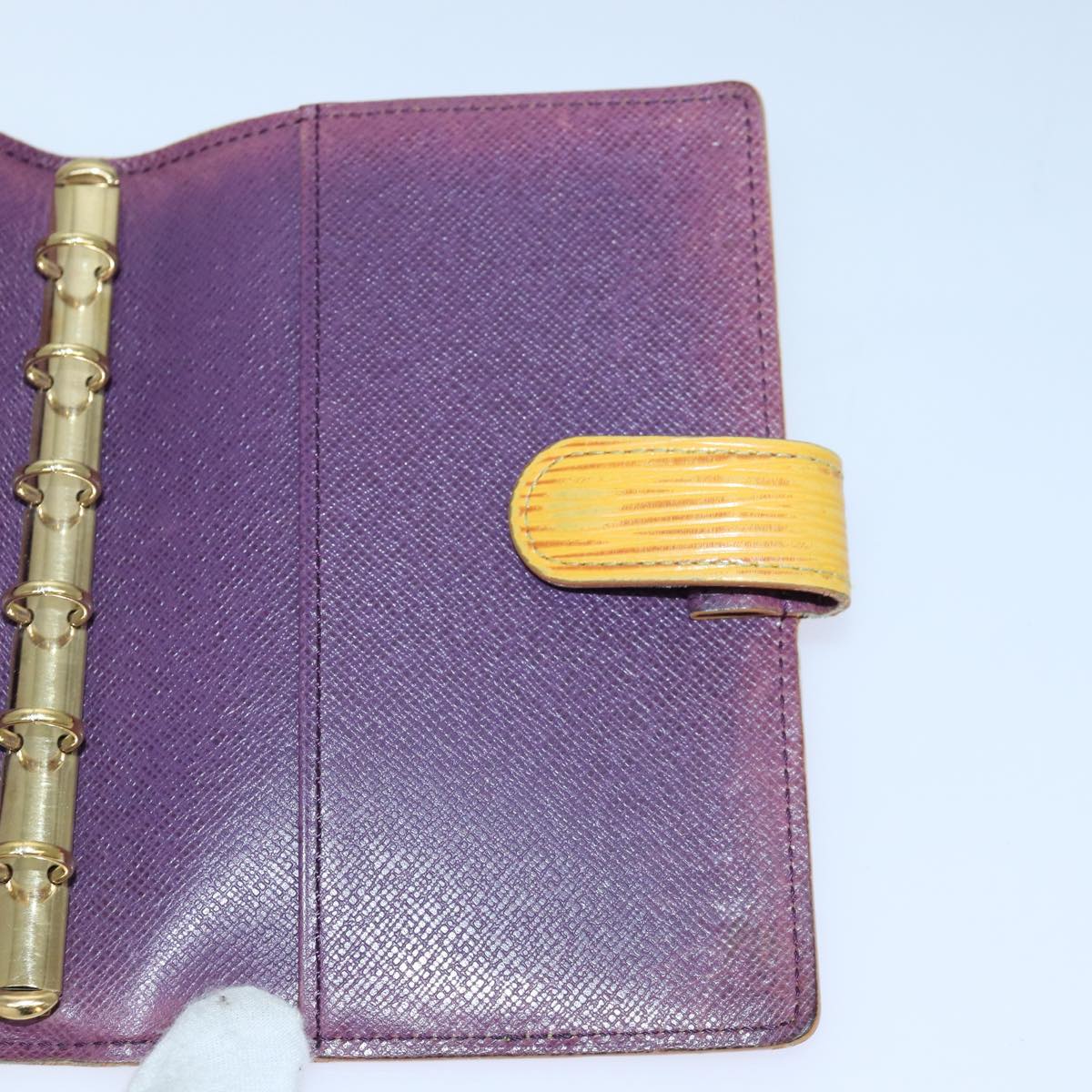 LOUIS VUITTON Epi Agenda PM Day Planner Cover Yellow R20059 LV Auth 85888