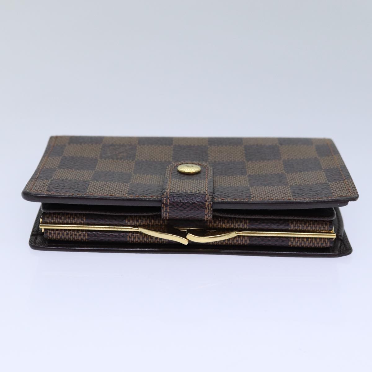 LOUIS VUITTON Damier Ebene Portefeuille Viennois Wallet N61674 LV Auth 85898