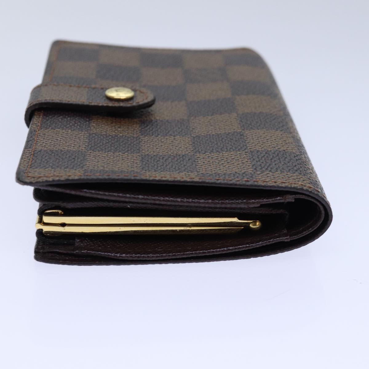 LOUIS VUITTON Damier Ebene Portefeuille Viennois Wallet N61674 LV Auth 85898