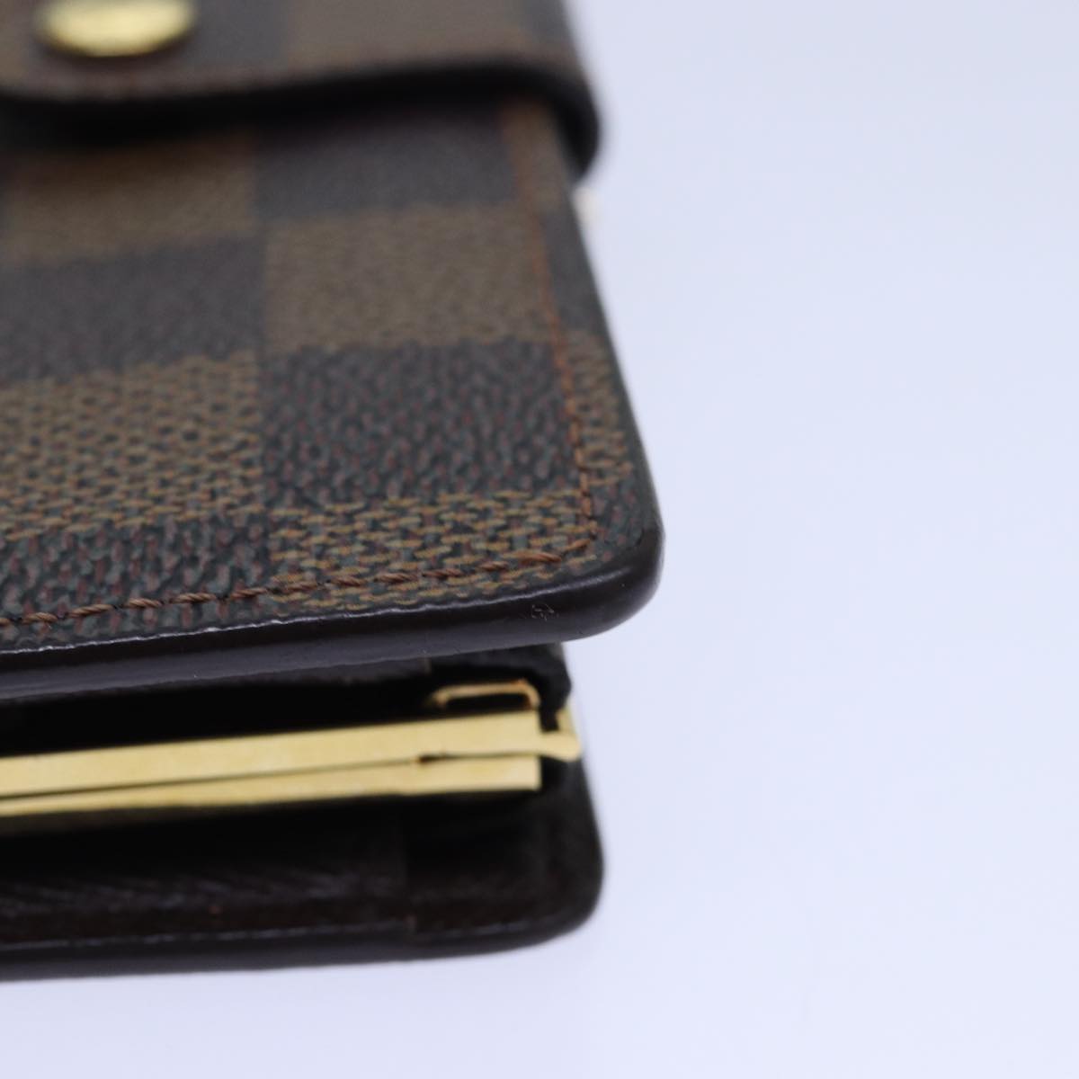 LOUIS VUITTON Damier Ebene Portefeuille Viennois Wallet N61674 LV Auth 85898