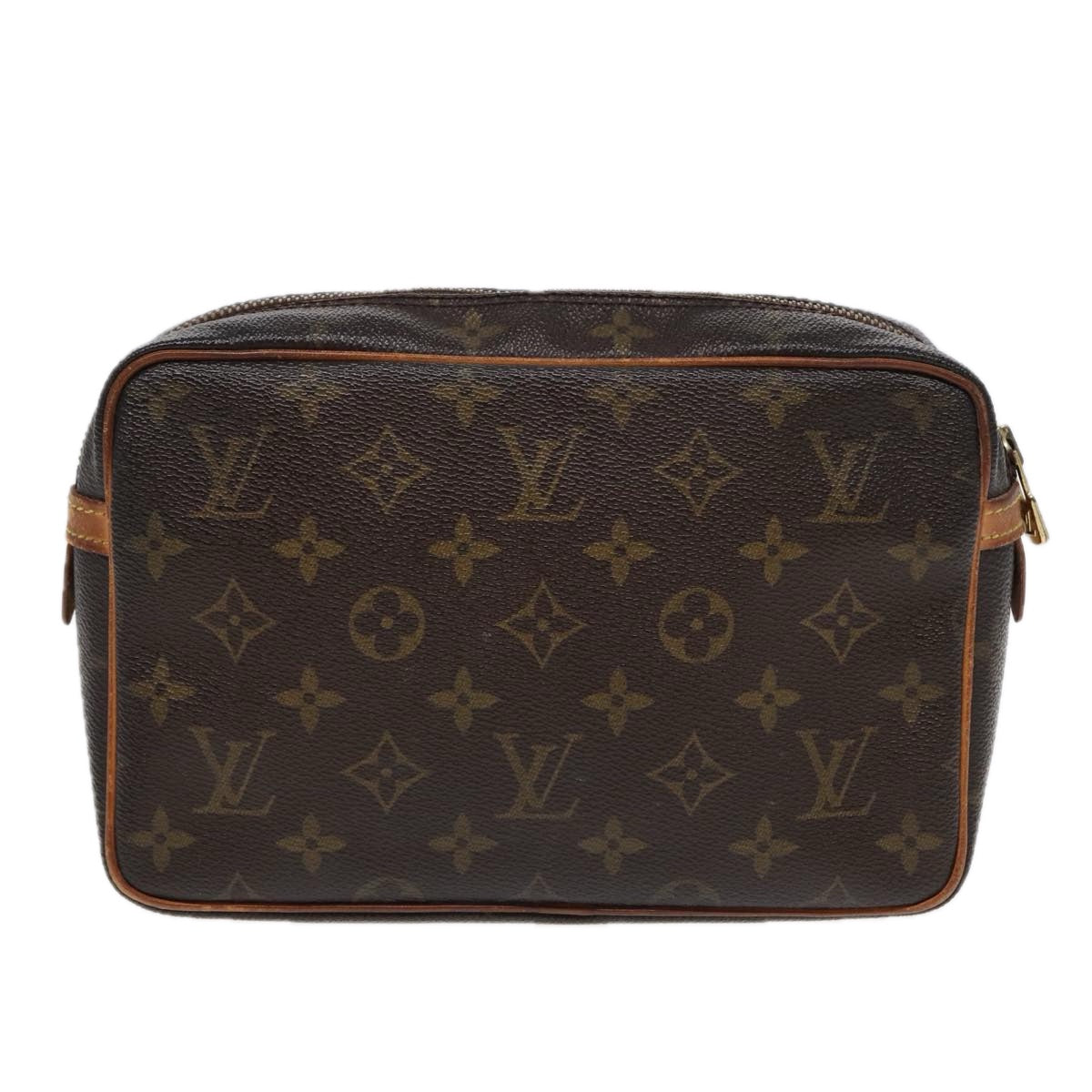 LOUIS VUITTON Monogram Compiegne 23 Clutch Bag M51847 LV Auth 85921