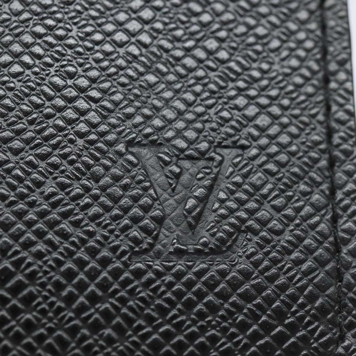 LOUIS VUITTON Taiga Anvelop Cult De Vuitto Card Case Ardoise M30922 Auth 85932A