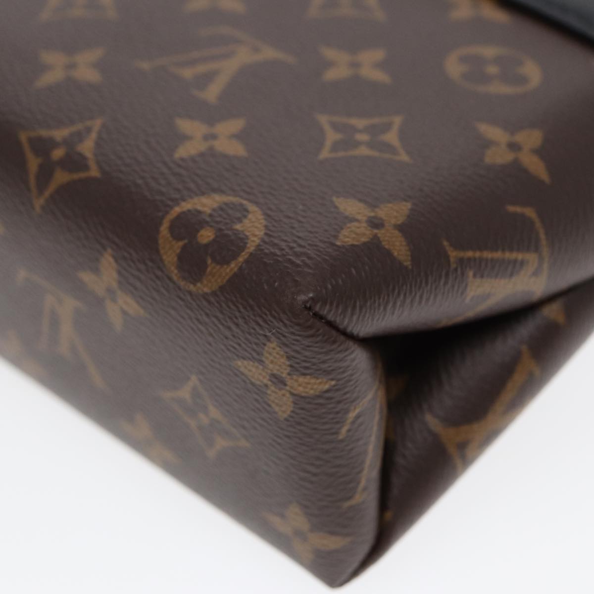 LOUIS VUITTON Monogram Rocky BB Hand Bag 2way Black M44141 LV Auth 85942SAM