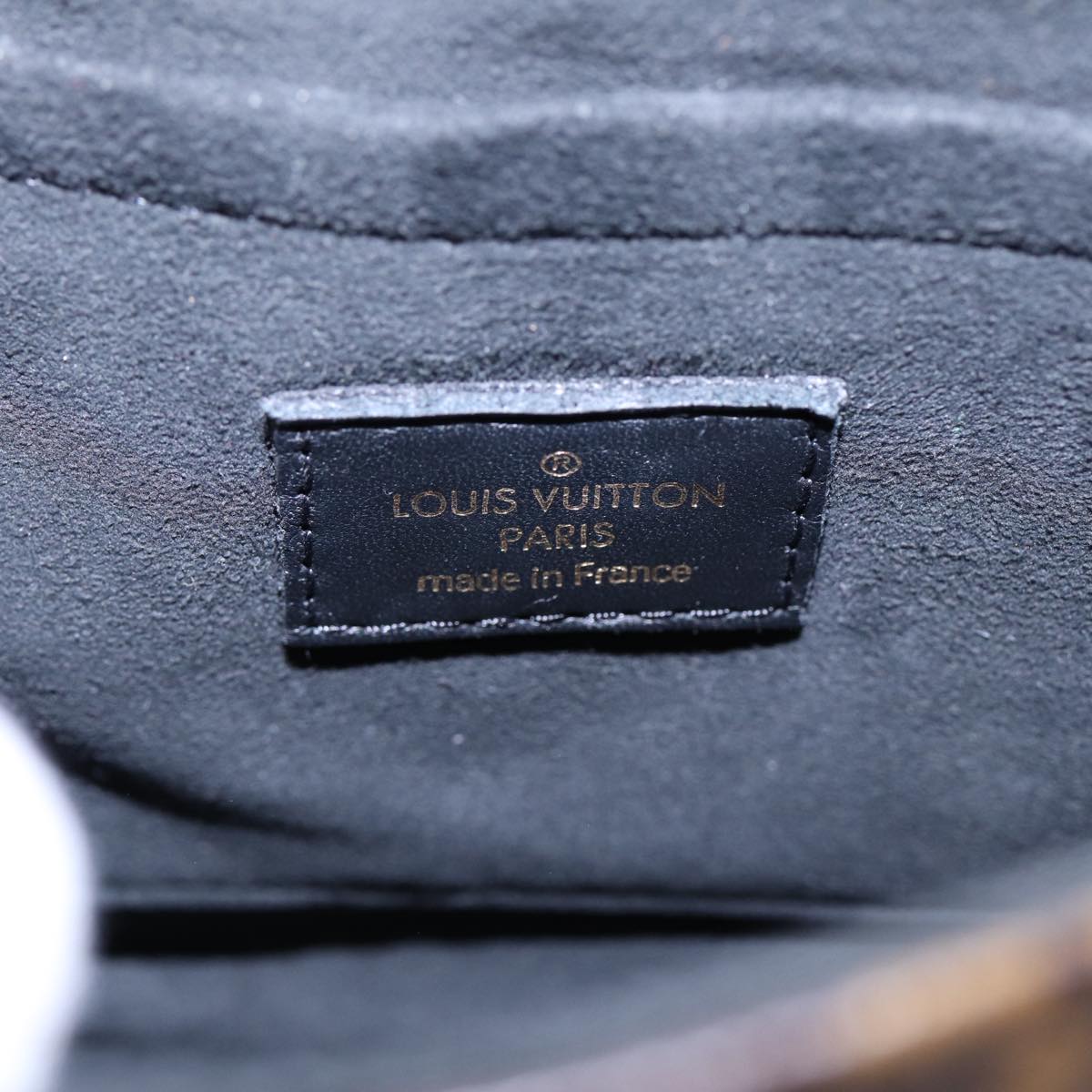 LOUIS VUITTON Monogram Rocky BB Hand Bag 2way Black M44141 LV Auth 85942A