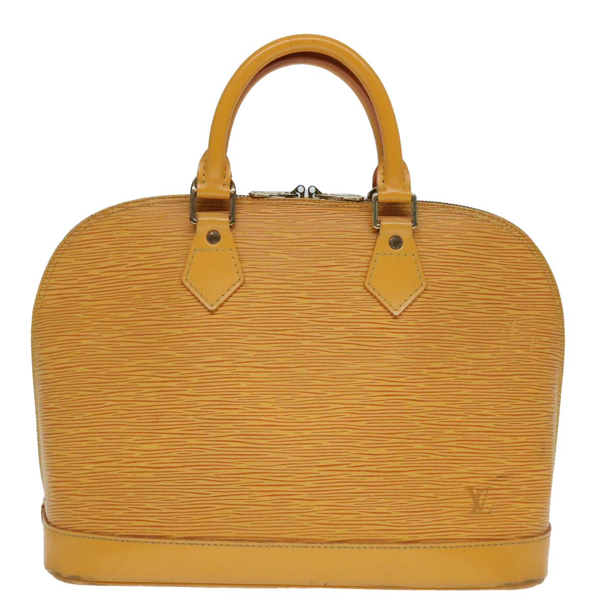 LOUIS VUITTON Epi Alma Hand Bag Yellow M52149 LV Auth 86009