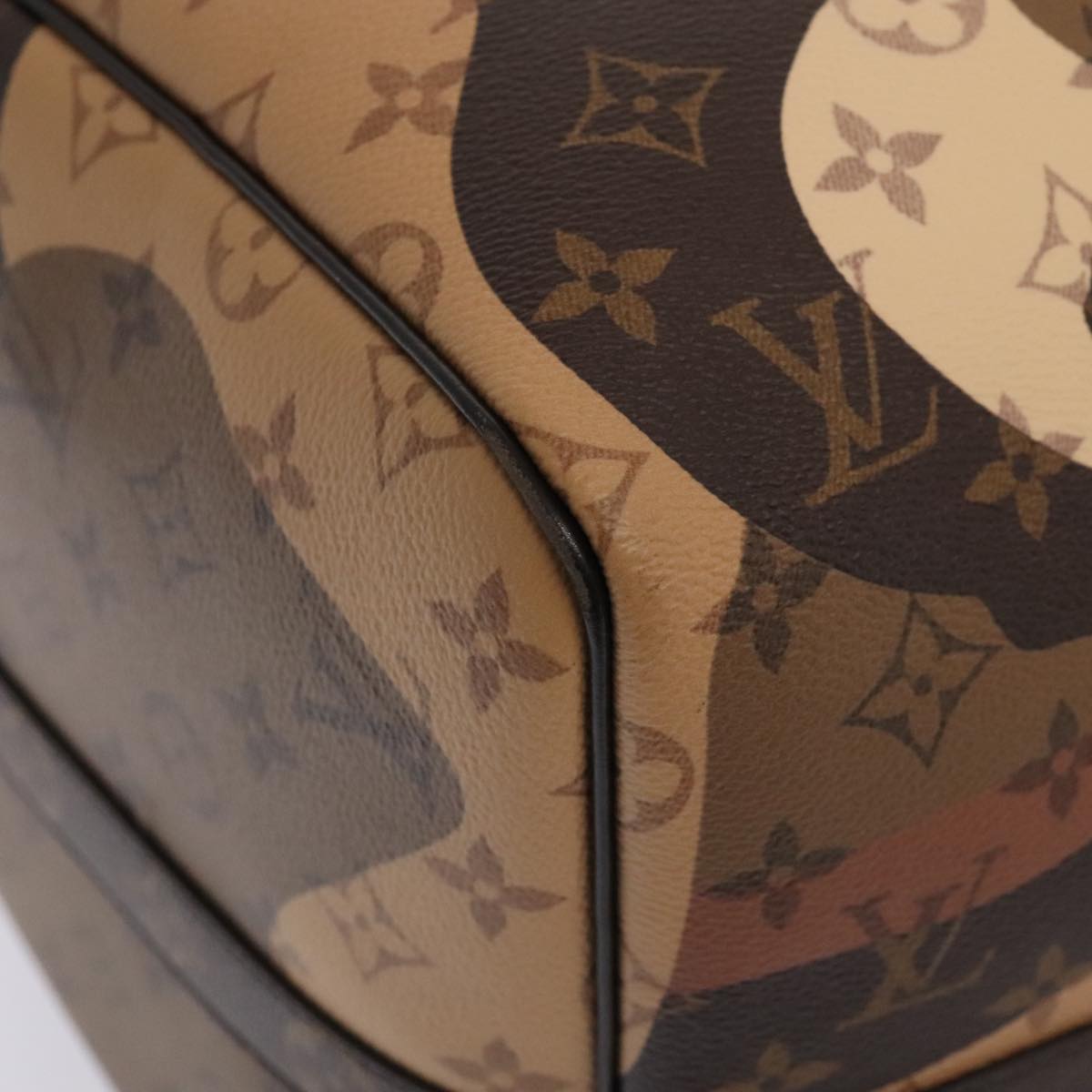 LOUIS VUITTON LV Portrait Keepall Bandouliere 55 Bag Brown M46677 Auth 86022SM
