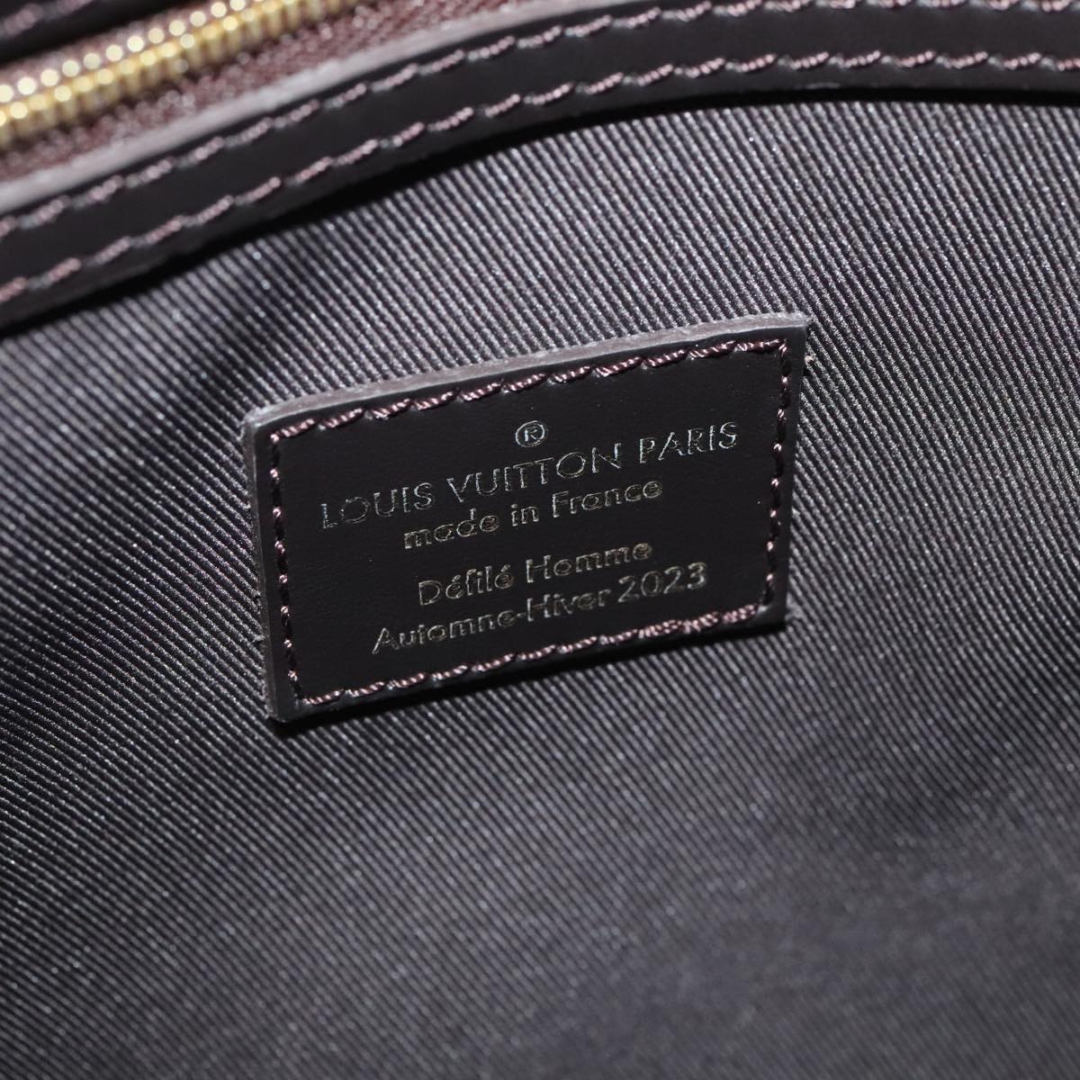 LOUIS VUITTON LV Portrait Keepall Bandouliere 55 Bag Brown M46677 Auth 86022SM