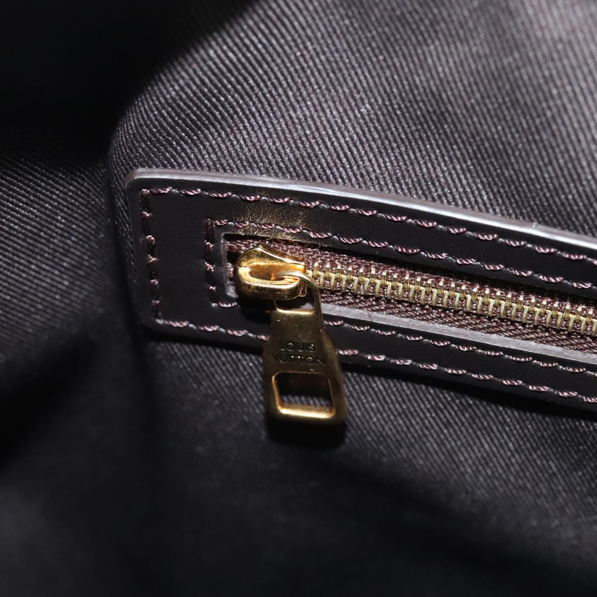 LOUIS VUITTON LV Portrait Keepall Bandouliere 55 Bag Brown M46677 Auth 86022S