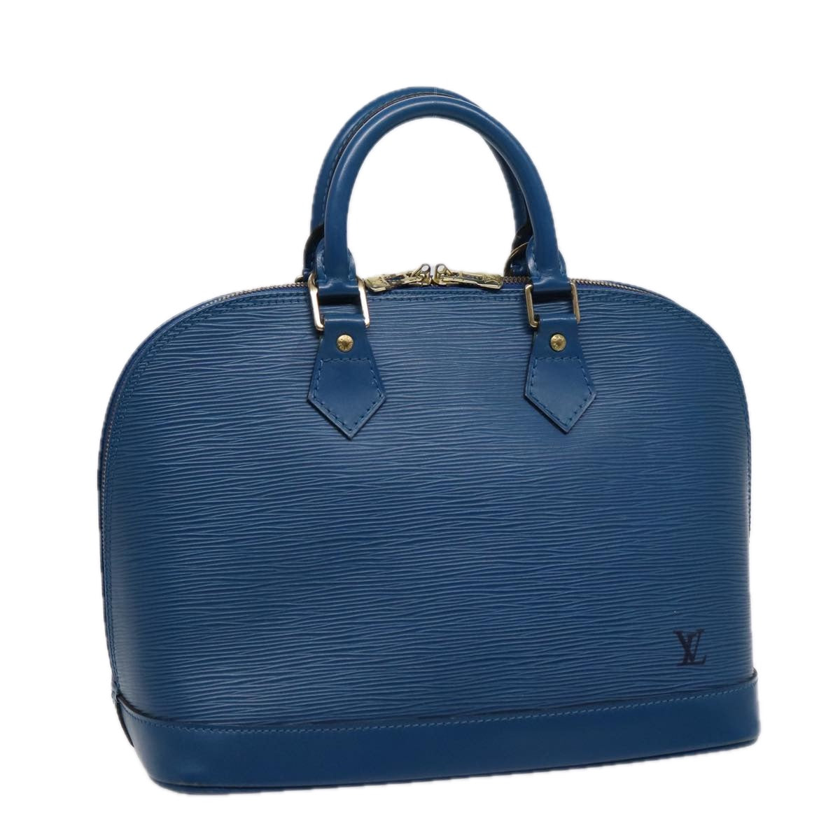 LOUIS VUITTON Epi Alma Hand Bag Toledo Blue M52145 LV Auth 86063