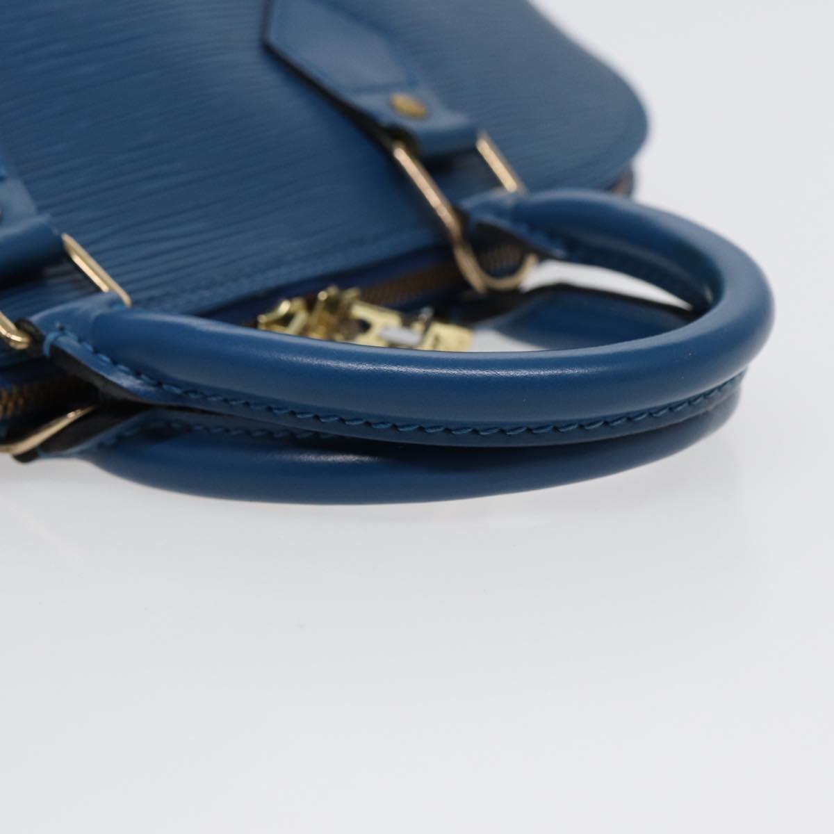 LOUIS VUITTON Epi Alma Hand Bag Toledo Blue M52145 LV Auth 86063