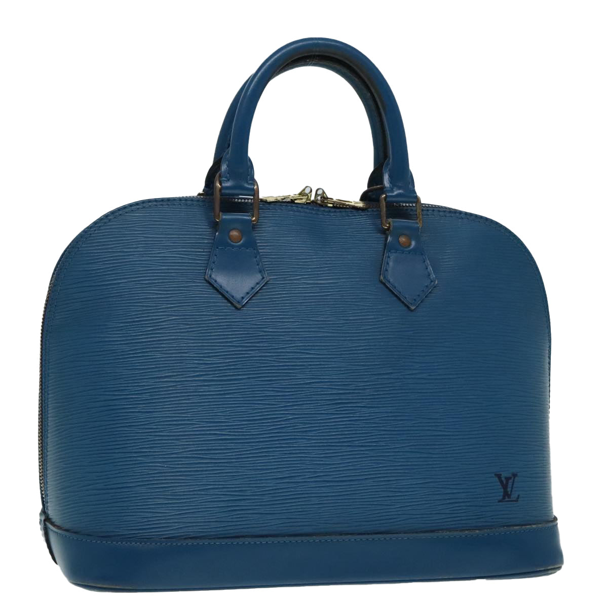 LOUIS VUITTON Epi Alma Hand Bag Toledo Blue M52145 LV Auth 86190