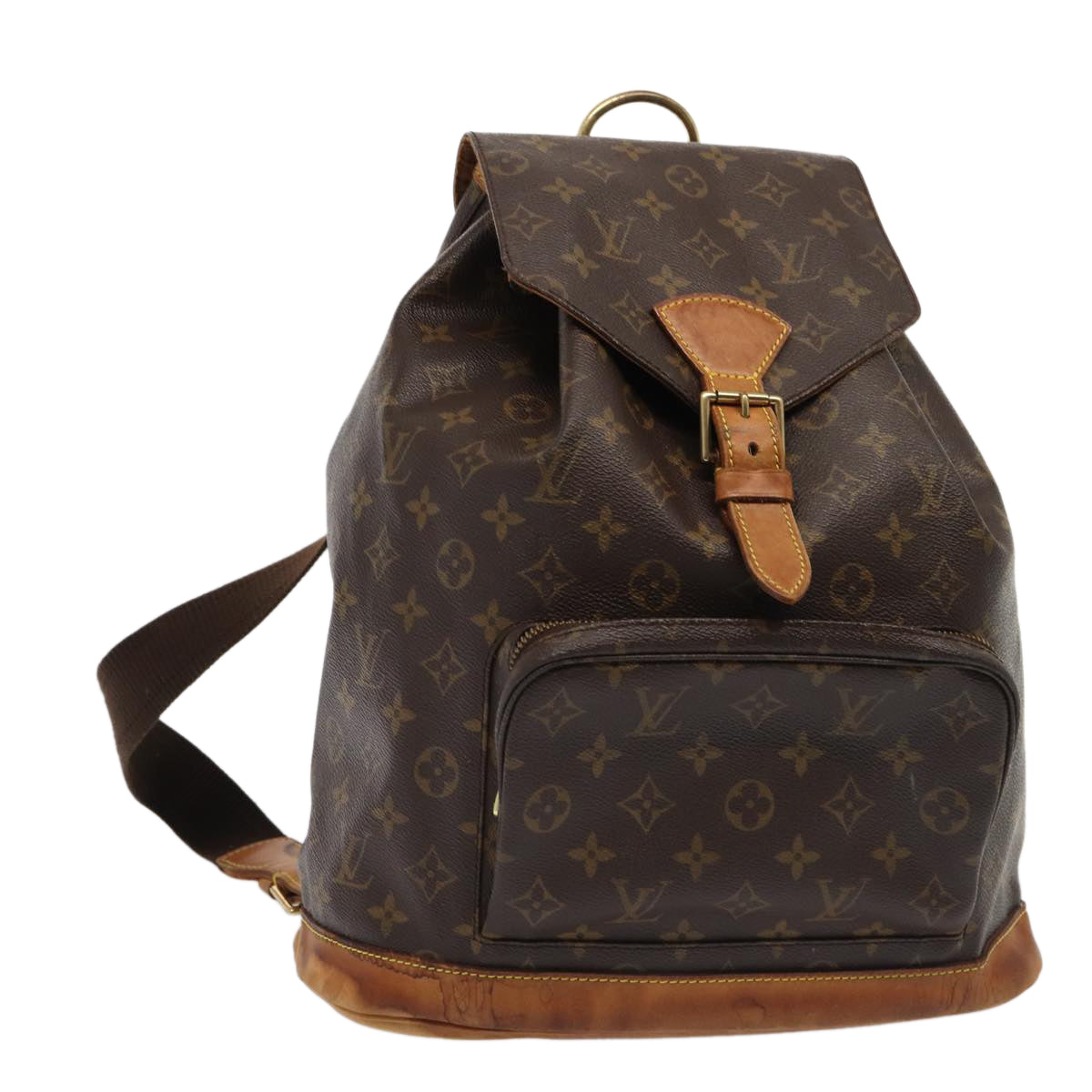 LOUIS VUITTON Monogram Montsouris GM Backpack M51135 LV Auth 86239