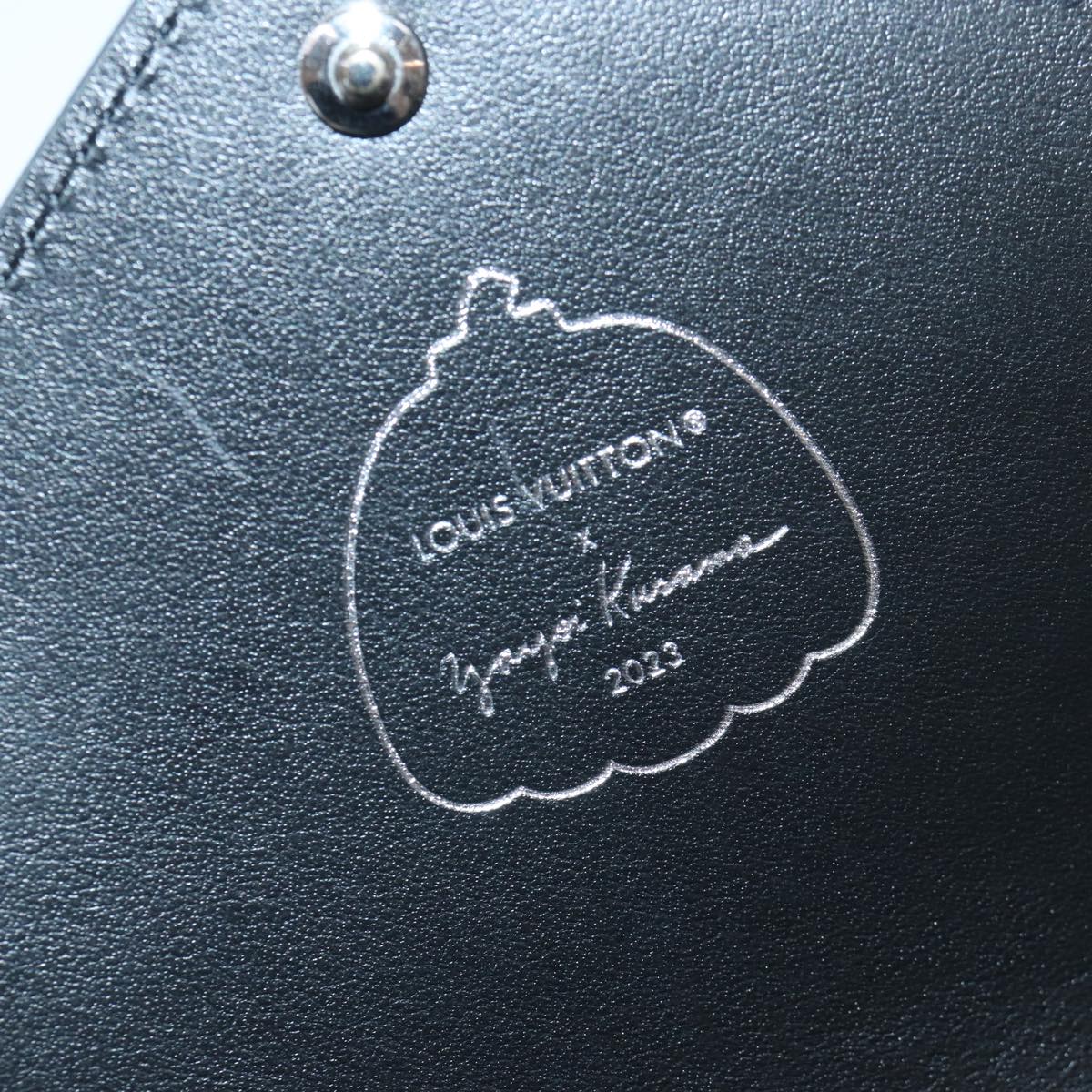 LOUIS VUITTON Epi Yayoi Kusama Pochette Kirigami Pouch Black M81959 Auth 86284SM