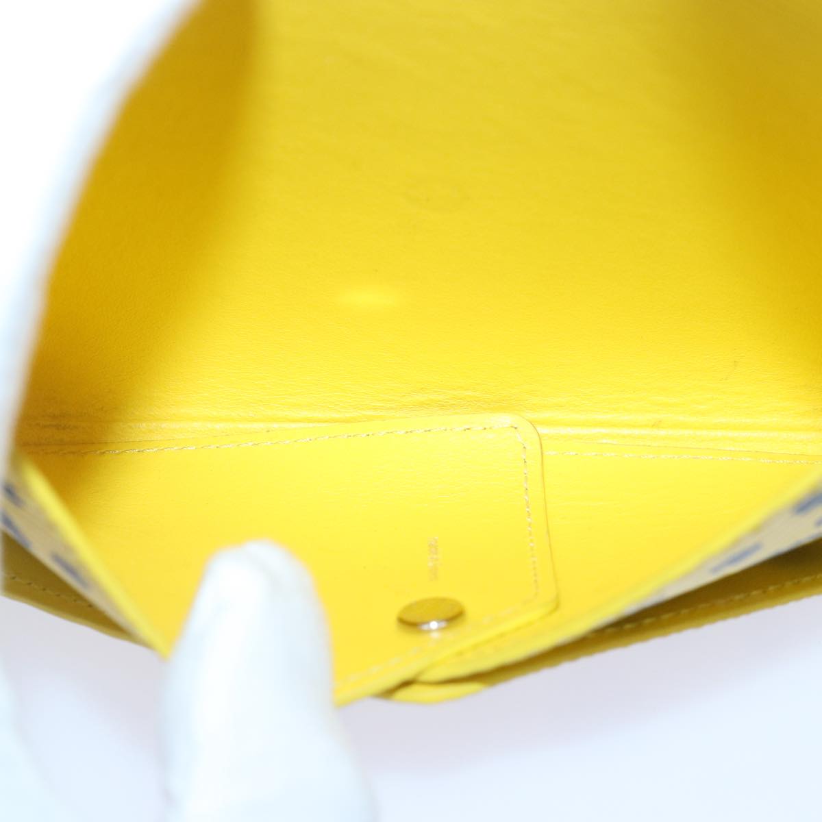 LOUIS VUITTON Epi Yayoi Kusama Pochette Kirigami Pouch Black M81959 Auth 86284SM