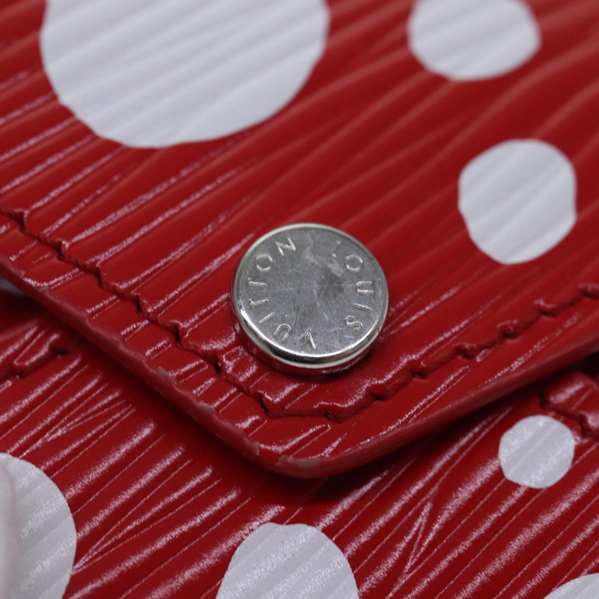 LOUIS VUITTON Epi Yayoi Kusama Pochette Kirigami Pouch Black M81959 Auth 86284SM