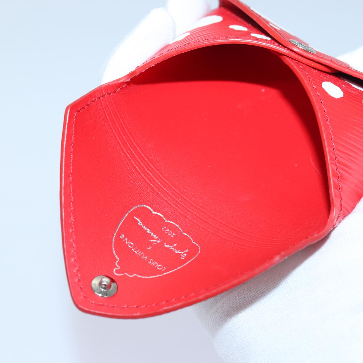 LOUIS VUITTON Epi Yayoi Kusama Pochette Kirigami Pouch Black M81959 Auth 86284SM