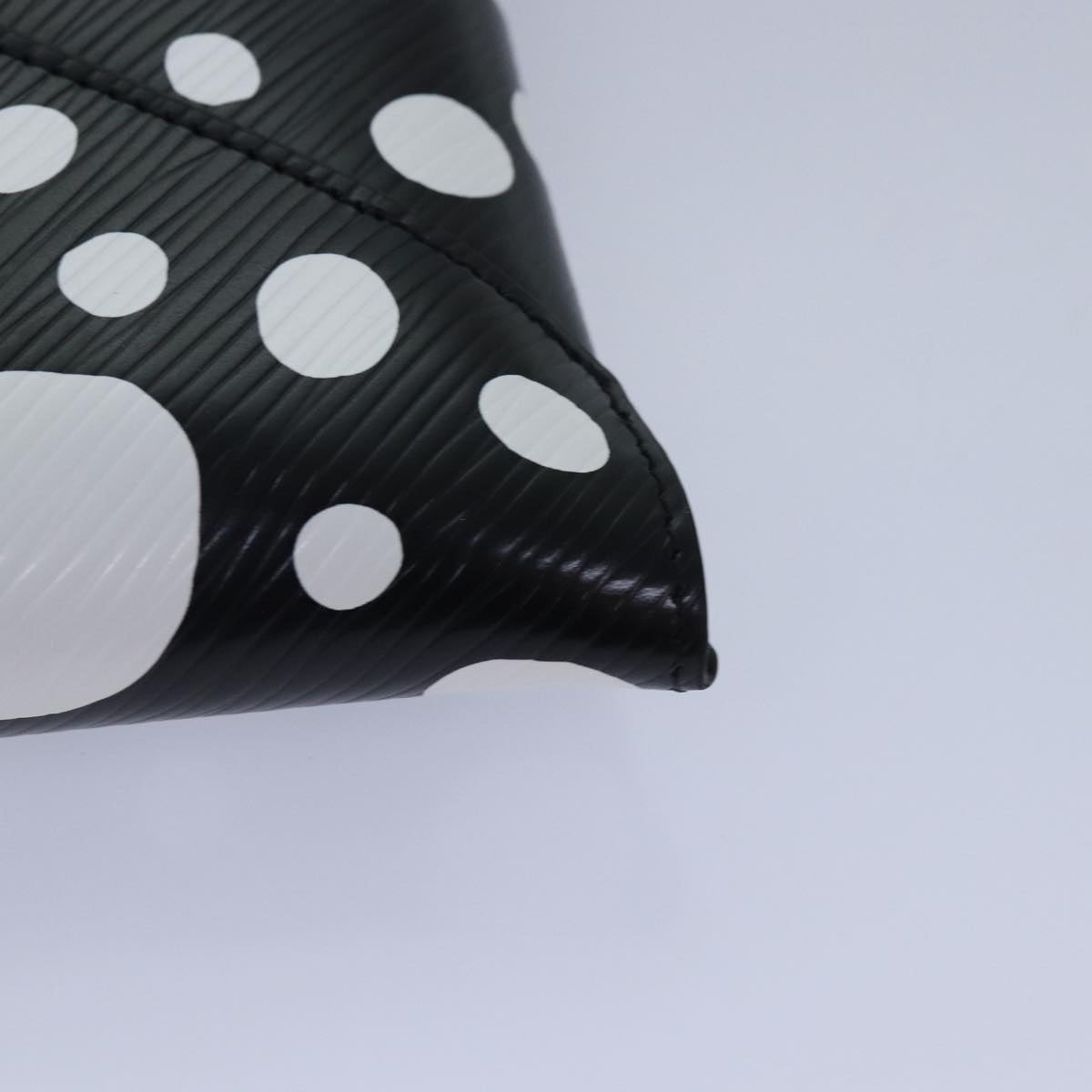 LOUIS VUITTON Epi Yayoi Kusama Pochette Kirigami Pouch Black M81959 Auth 86284SM