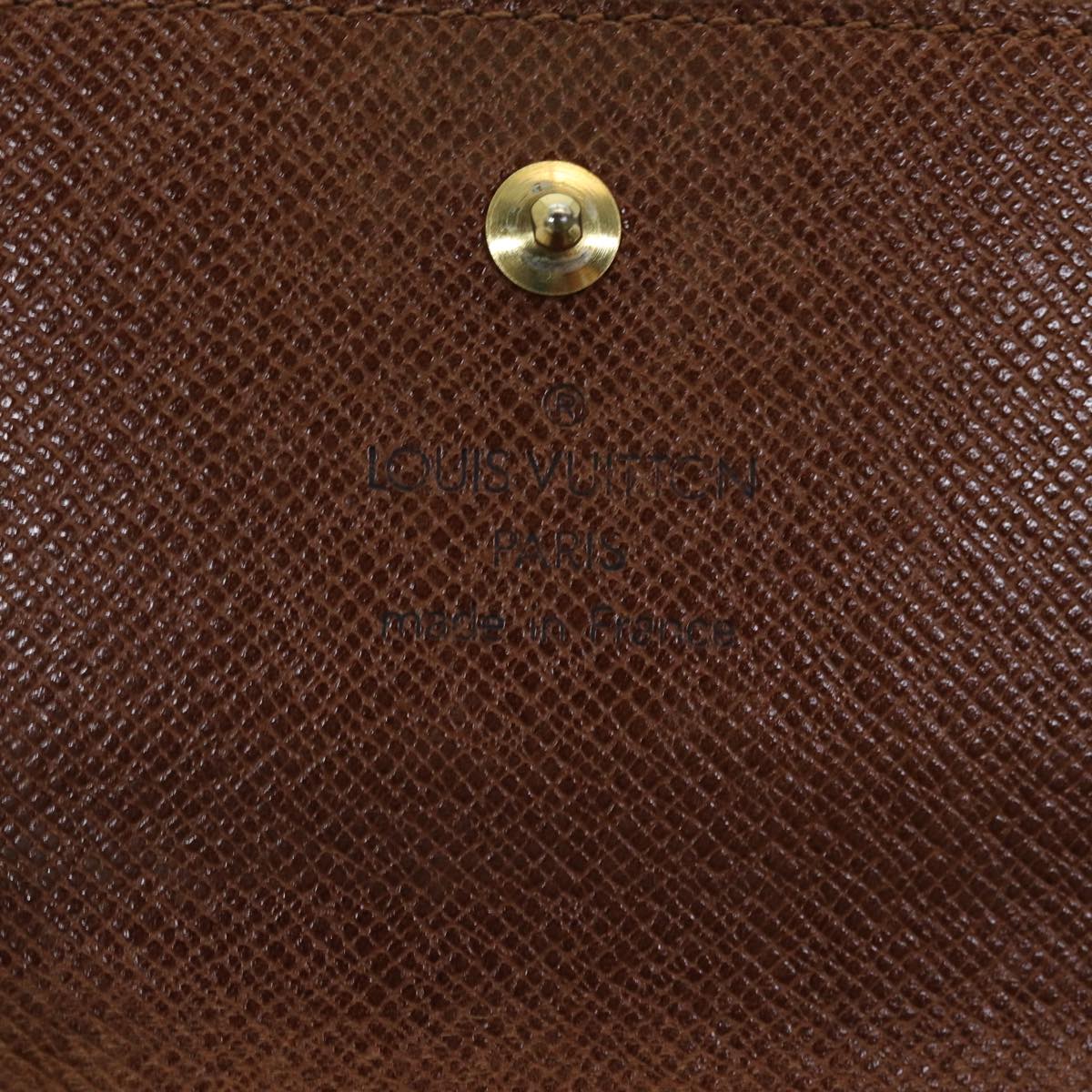 LOUIS VUITTON Monogram Portefeuille Elise Trifold Wallet M61654 LV Auth 86291