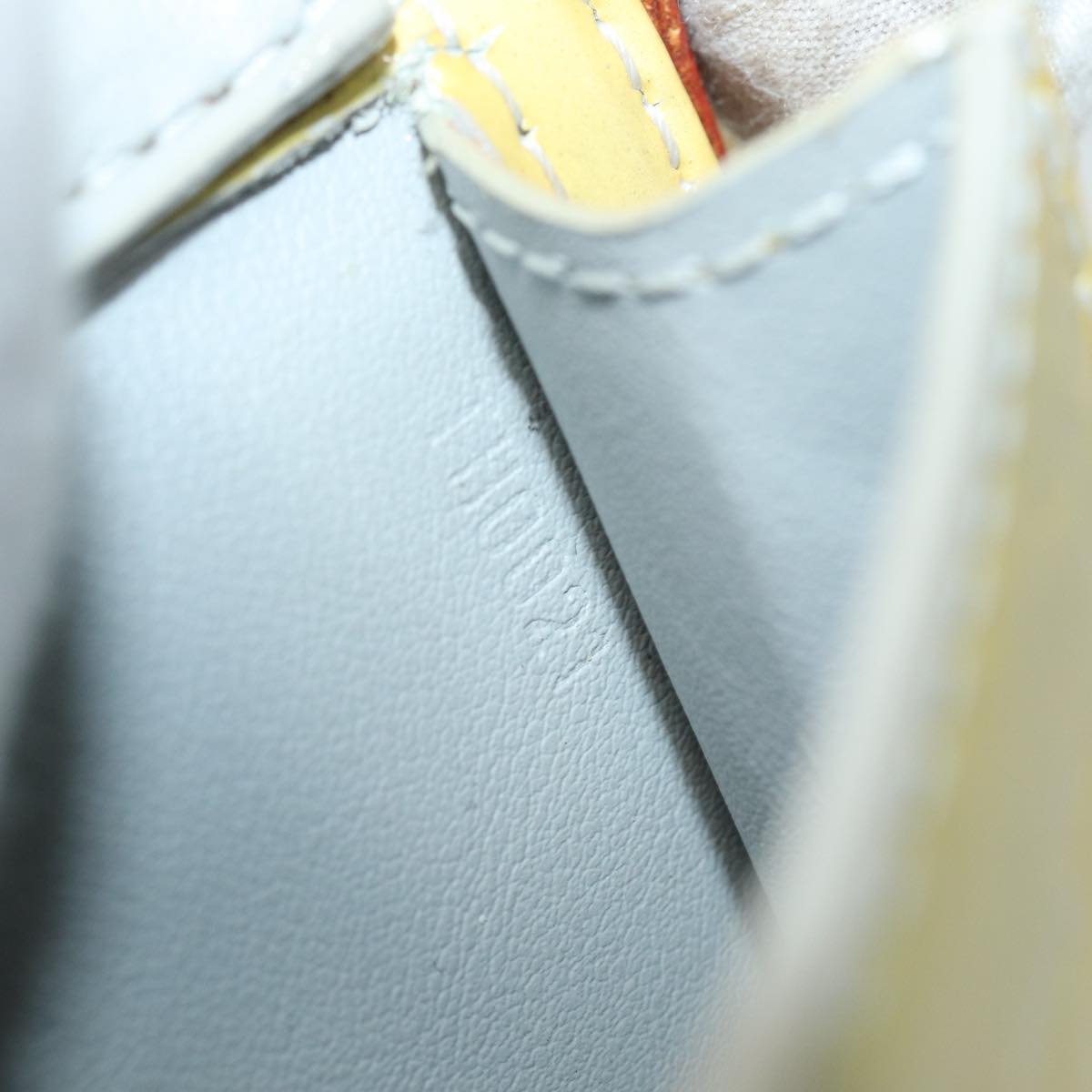 LOUIS VUITTON Monogram Vernis Motto Accessory Pouch Gris M91030 LV Auth 86327