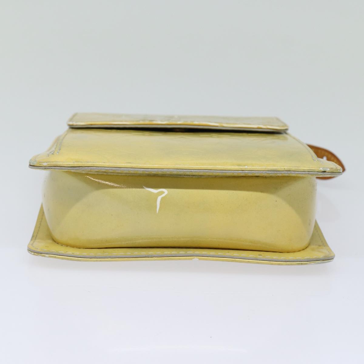 LOUIS VUITTON Monogram Vernis Motto Accessory Pouch Gris M91030 LV Auth 86327