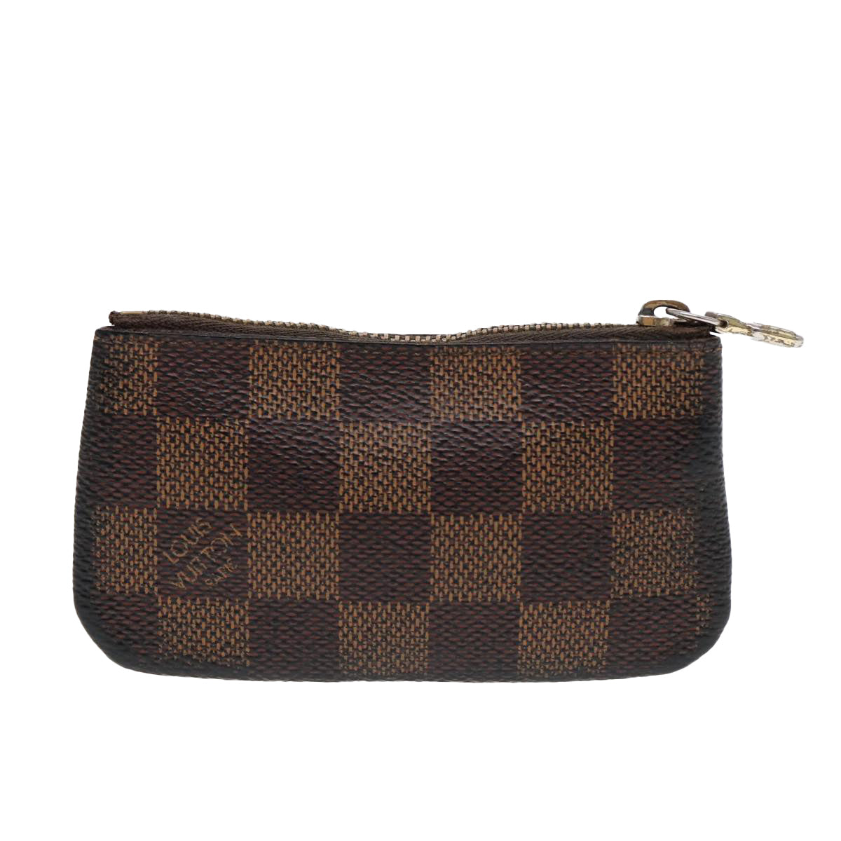 LOUIS VUITTON Damier Ebene Pochette Cles Coin Purse N62658 LV Auth 86459