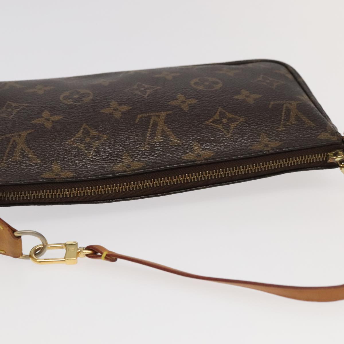 LOUIS VUITTON Monogram Pochette Accessoires Pouch M51980 LV Auth 86490