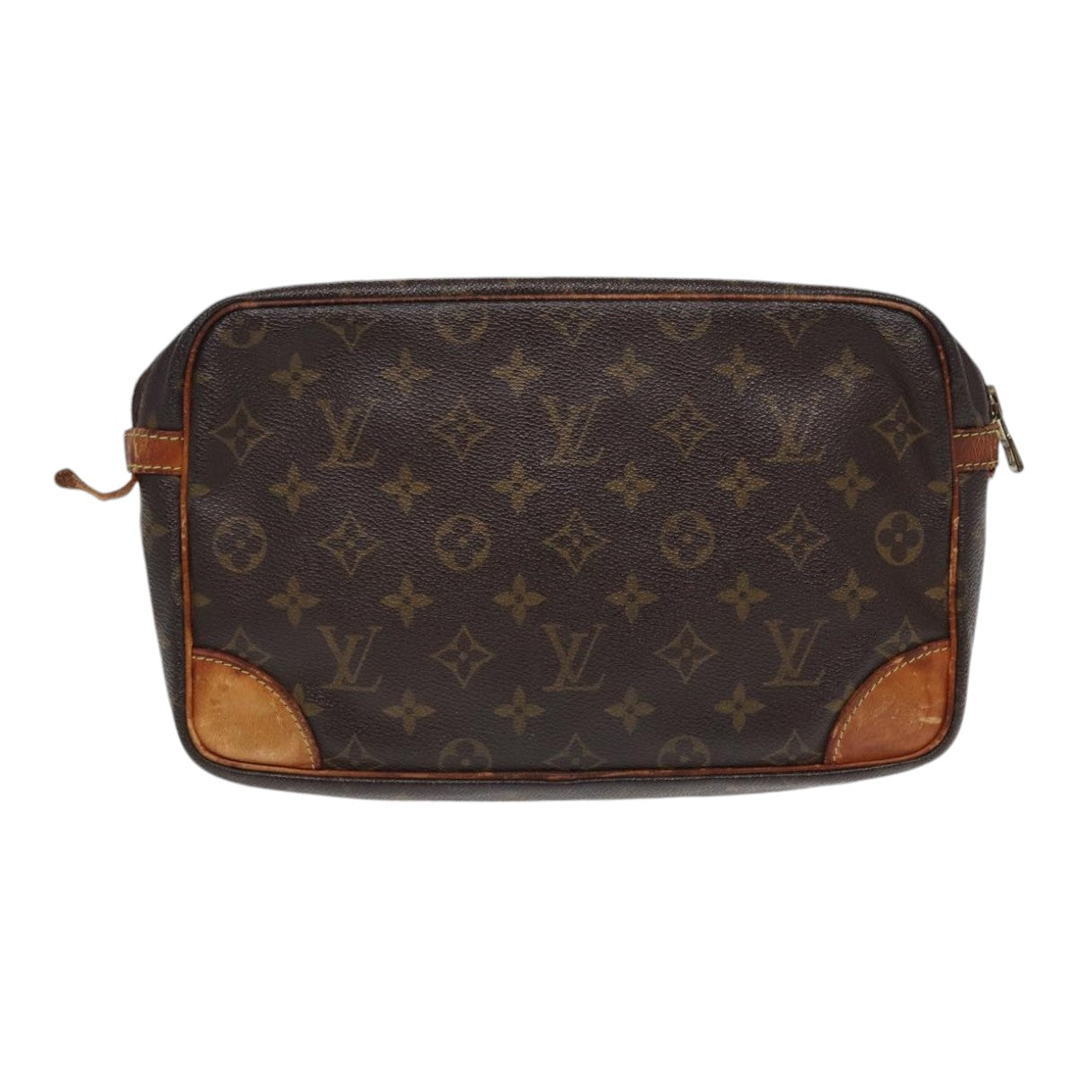 LOUIS VUITTON Monogram Compiegne 28 Clutch Bag M51845 LV Auth 86622