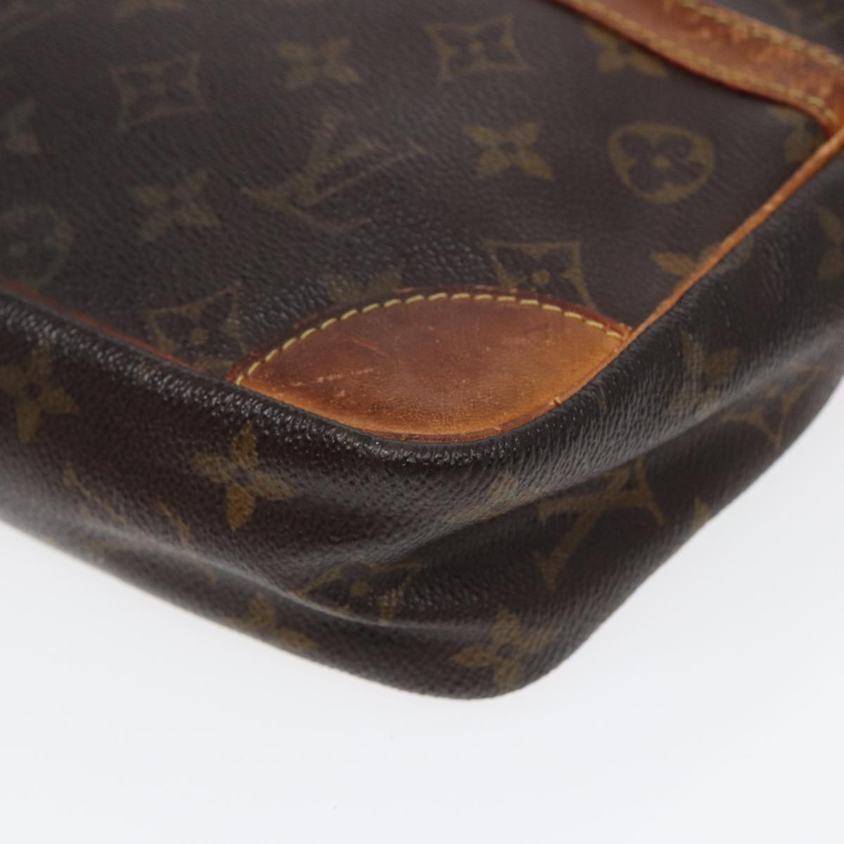 LOUIS VUITTON Monogram Compiegne 28 Clutch Bag M51845 LV Auth 86622