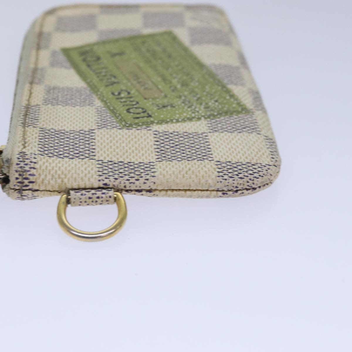 LOUIS VUITTON Damier Azur Pochette Cles Compli Coin Purse N63805 LV Auth 86631