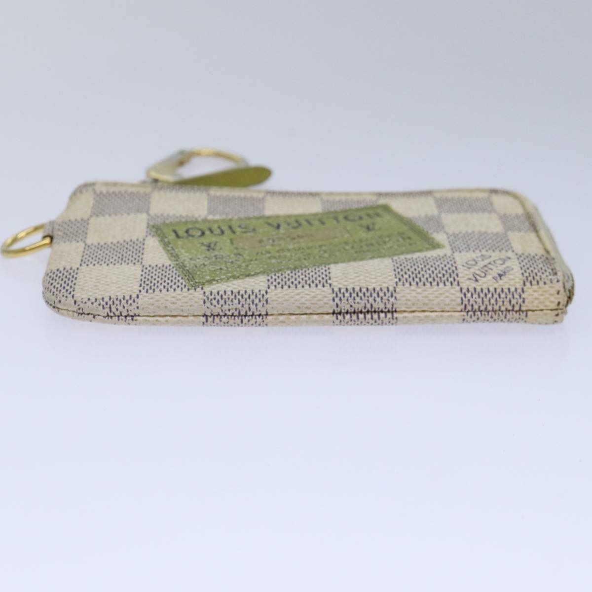 LOUIS VUITTON Damier Azur Pochette Cles Compli Coin Purse N63805 LV Auth 86631