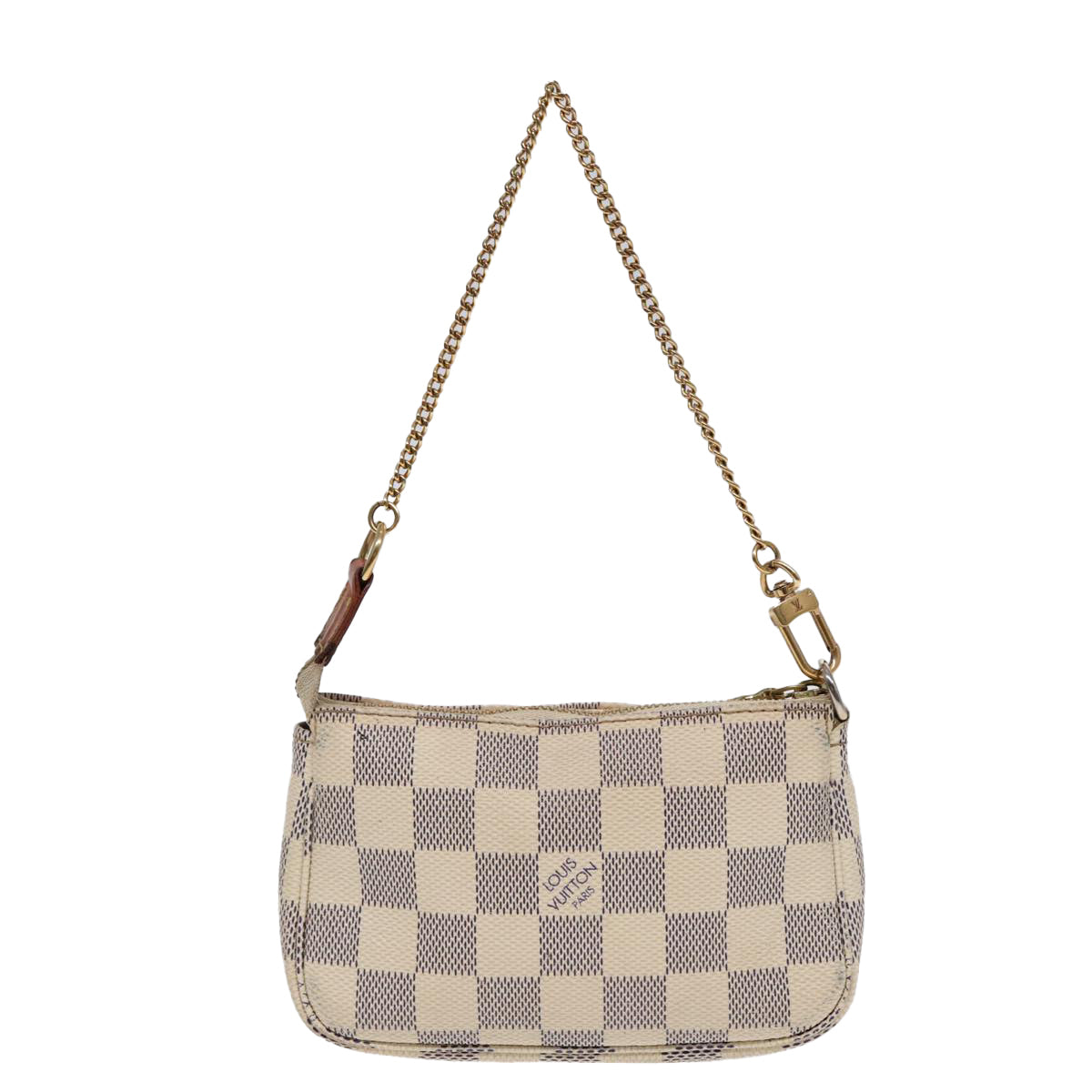 LOUIS VUITTON Damier Azur Mini Pochette Accessoires Pouch N63005 LV Auth 86634
