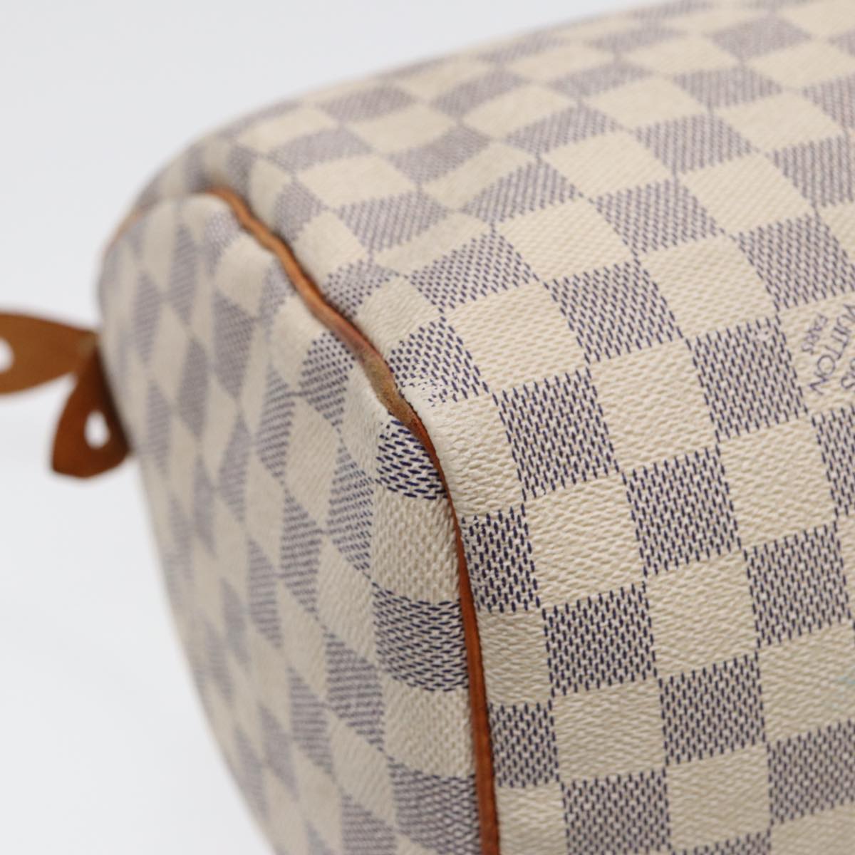 LOUIS VUITTON Damier Azur Speedy 30 Hand Bag N41533 LV Auth 86653